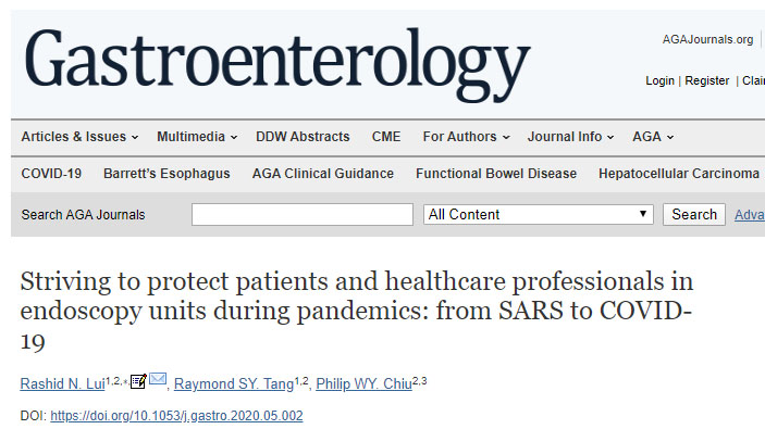 Striving to protect patients and healthcare professionals in endoscopy units during pandemics from SARS to COVID-19